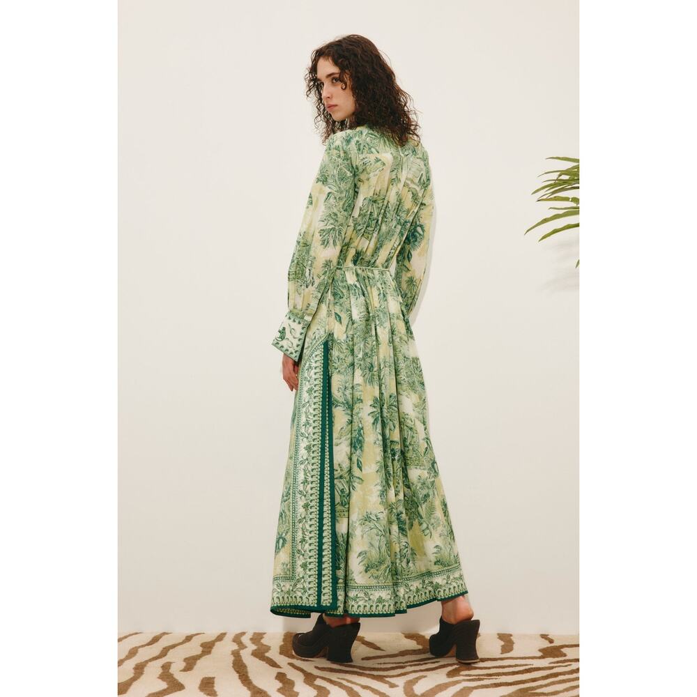 Alemais Sara belted printed cotton and silk-blend maxi dress - Picture 4 of 12
